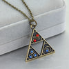 1 Piece Cartoon Style Triangle Devil'S Eye Owl Alloy Unisex Keychain Necklace