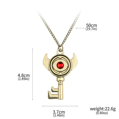 1 Piece Cartoon Style Triangle Devil'S Eye Owl Alloy Unisex Keychain Necklace