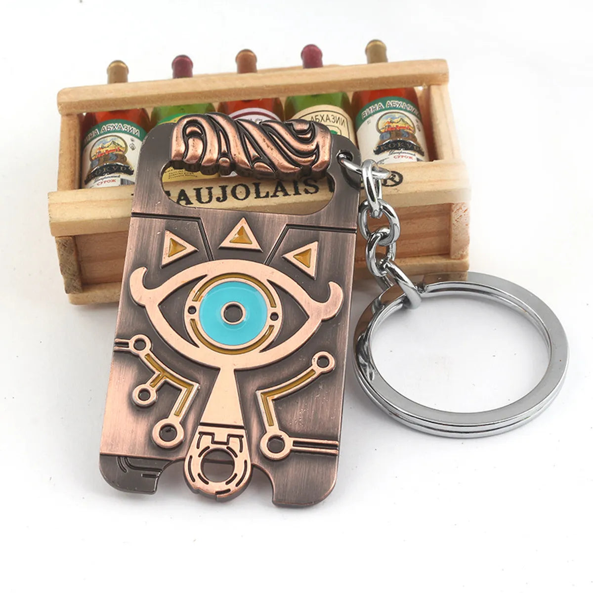 1 Piece Cartoon Style Triangle Devil'S Eye Owl Alloy Unisex Keychain Necklace