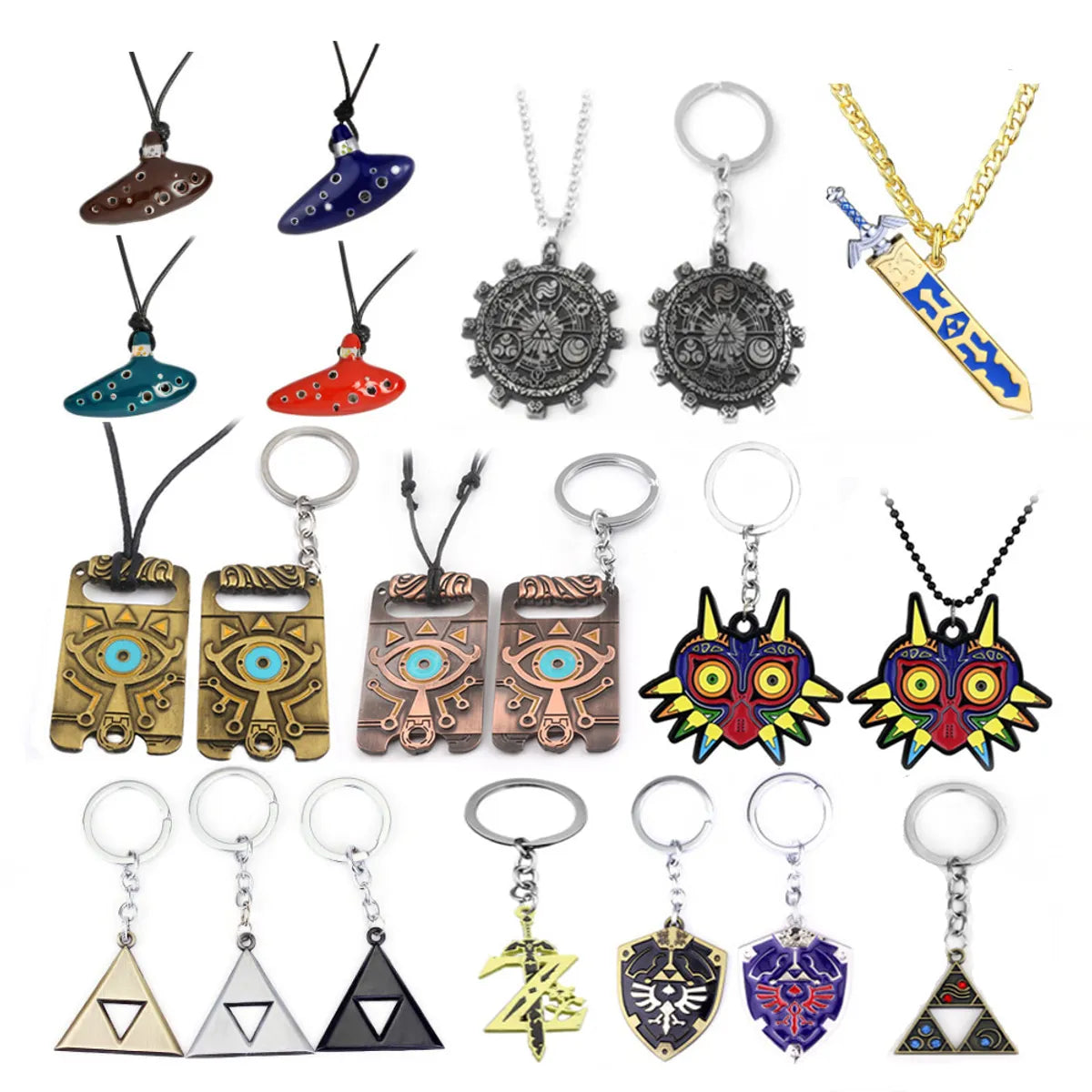 1 Piece Cartoon Style Triangle Devil'S Eye Owl Alloy Unisex Keychain Necklace