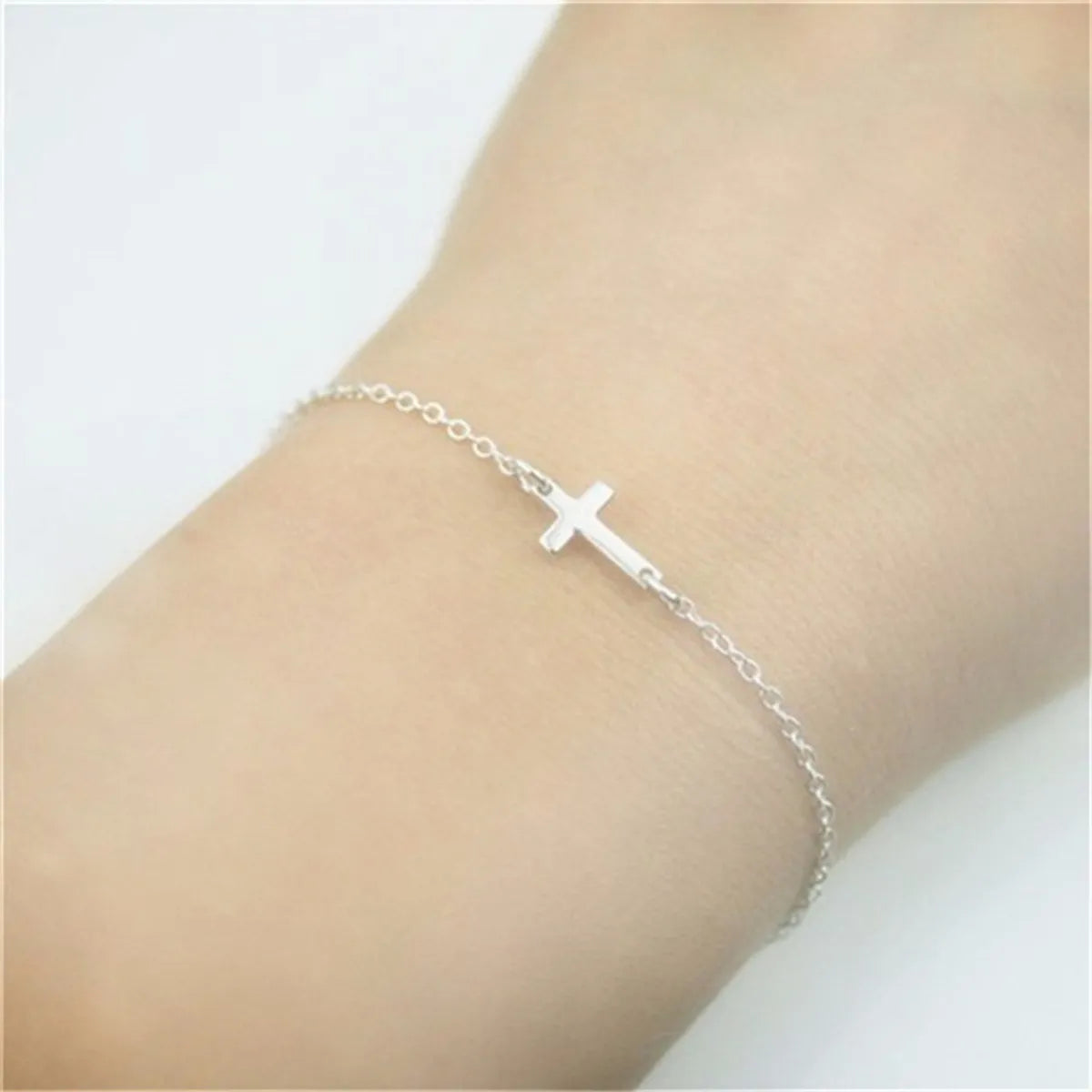 1 Piece Casual Cross Alloy Plating Gold Plated Women'S Bracelets