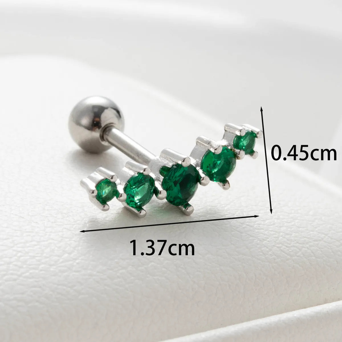 1 Piece Casual French Style Korean Style Water Droplets Rhombus Inlay Copper Zircon Ear Studs