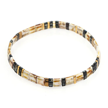 1 Piece Casual Geometric Glass Bead Knitting Women's Bracelets