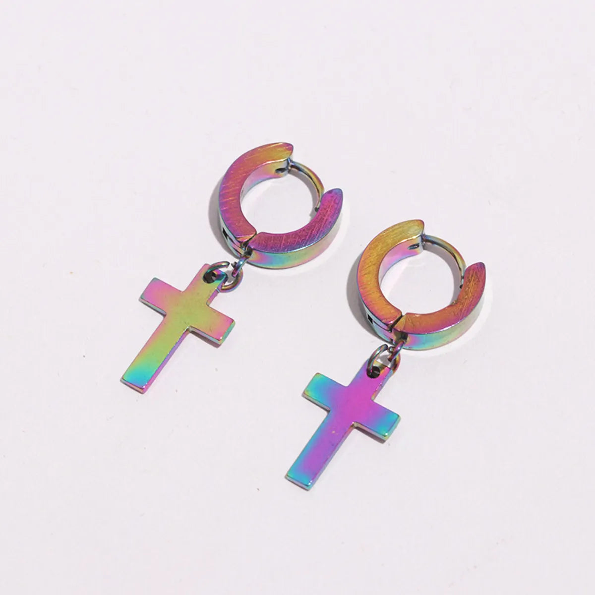 1 Piece Casual Geometric Plating Stainless Steel Earrings