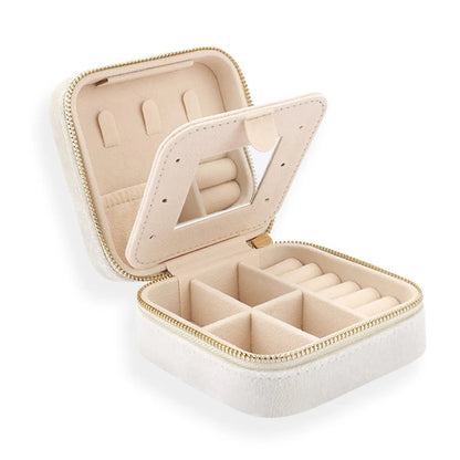 Casual Solid Color Flannel Jewelry Boxes