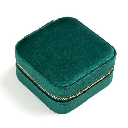 Casual Solid Color Flannel Jewelry Boxes