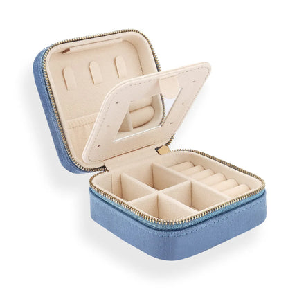 Casual Solid Color Flannel Jewelry Boxes