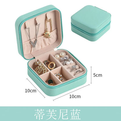 Casual Solid Color Flannel Jewelry Boxes