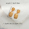 1 Piece Casual Vacation Pastoral Triangle Square Tassel Plating 304 Stainless Steel 14K Gold Plated Drop Earrings