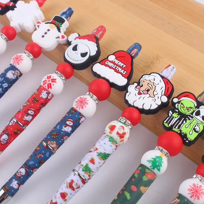 1 Piece Christmas Tree Santa Claus Snowflake Christmas Daily Christmas Mixed Materials Cartoon Style Cute Ballpoint Pen