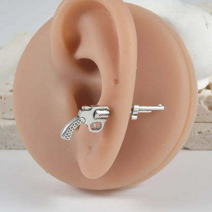 1 Piece Classic Style Commute Solid Color Polishing Stainless Steel Earrings