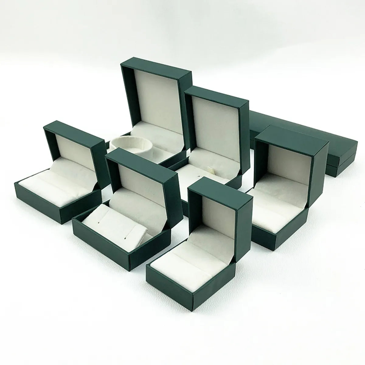 1 Piece Composite Material Simple Style Holiday Daily Solid Color Jewelry Boxes