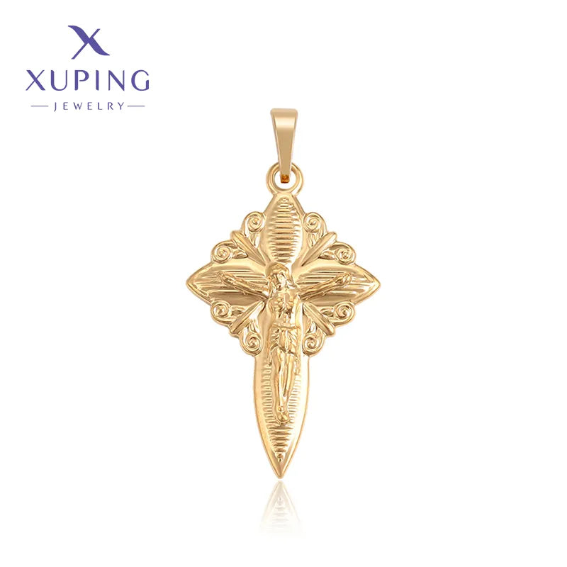 1 Piece Copper 18K Gold Plated Human Pendant