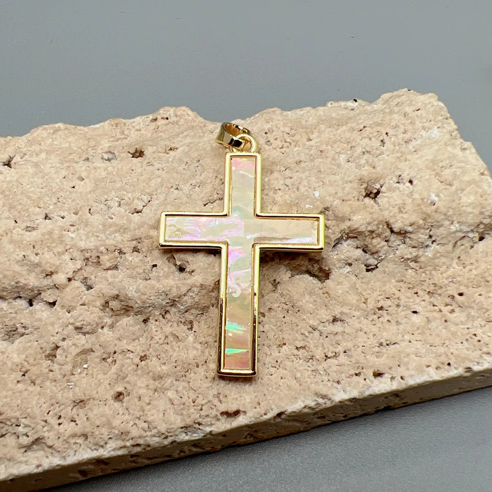 1 Piece Copper Cross Pendant