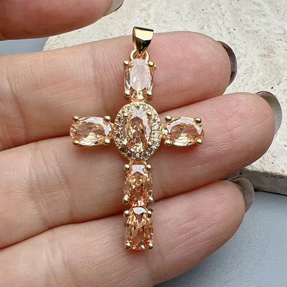 1 Piece Copper Cross Pendant