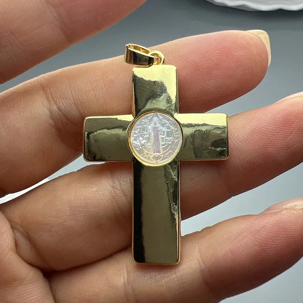 1 Piece Copper Cross Pendant