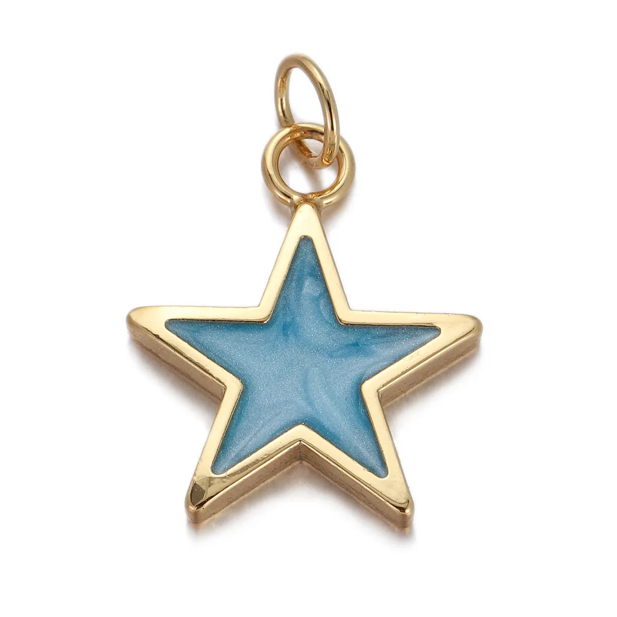 1 Piece Copper Gold Plated Star Heart Shape Pendant