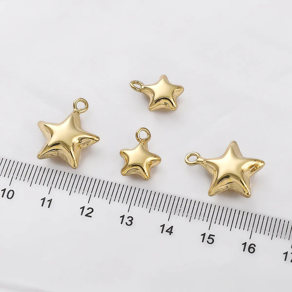 1 Piece Copper 14K Gold Plated Star Pendant