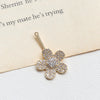 1 Piece Copper Rabbit Flower Bow Knot Pendant