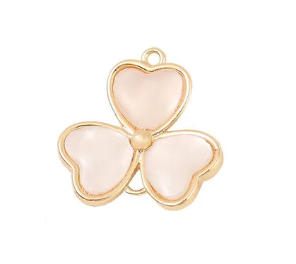 1 Piece Copper Shell Shamrock Shell Polished Pendant