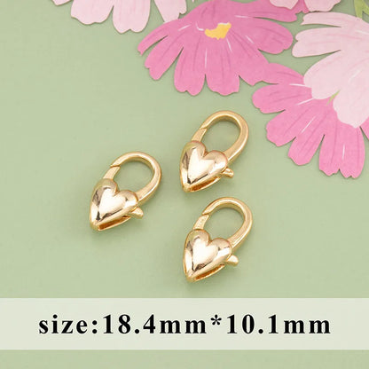 1 Piece Copper Star Heart Shape Jewelry Buckle