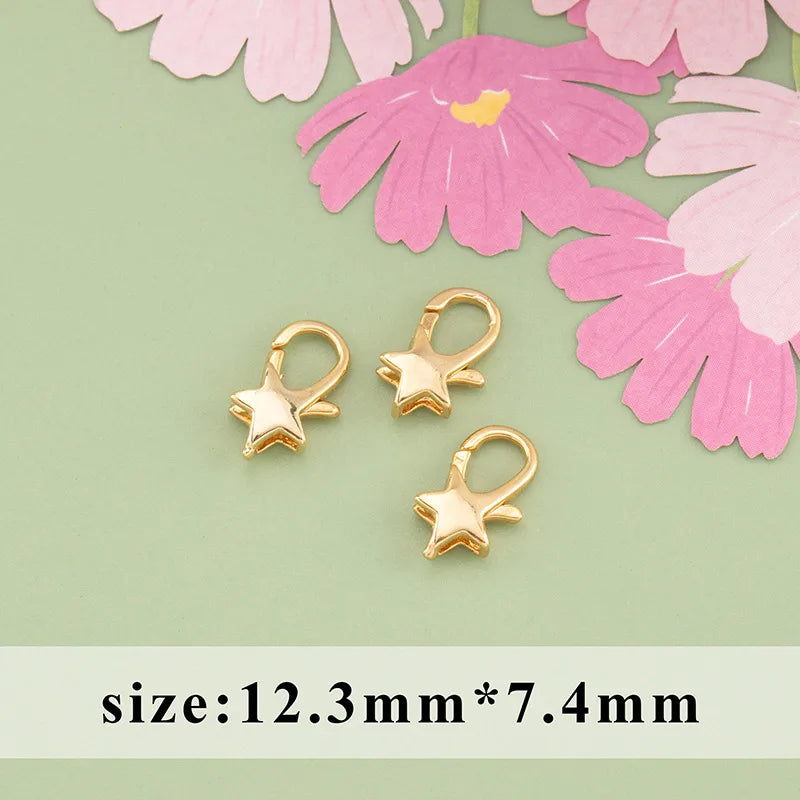 1 Piece Copper Star Heart Shape Jewelry Buckle