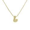 1 Piece Copper Zircon 18K Gold Plated Letter Pendant