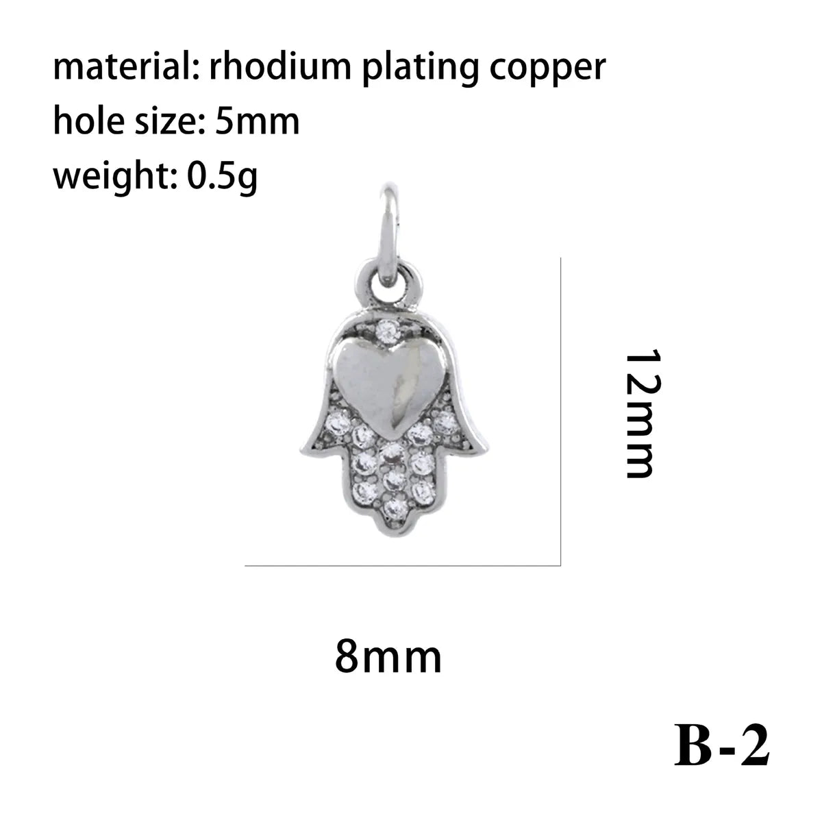 1 Piece Copper Zircon 18K Gold Plated Plating Inlay Pendant