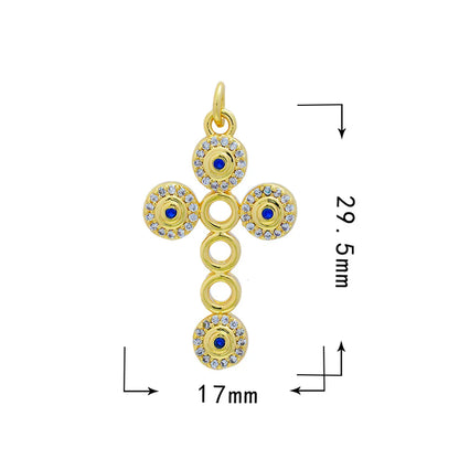 1 Piece Copper Zircon Butterfly Bird Pendant