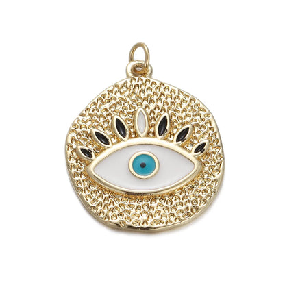 1 Piece Copper Zircon Devil'S Eye Pendant