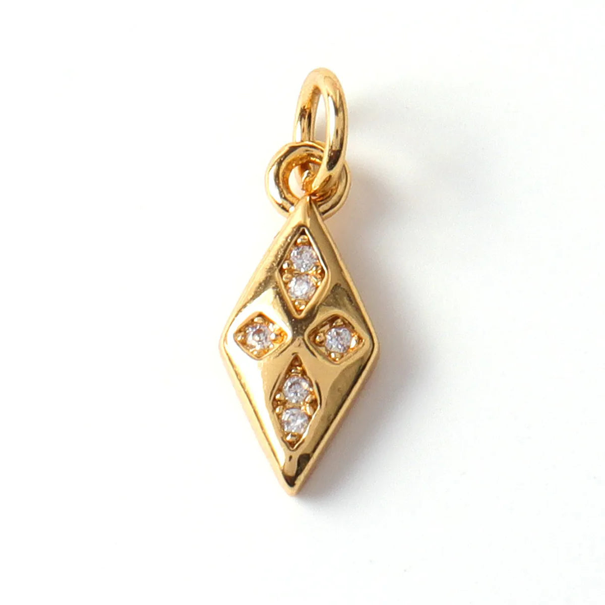 1 Piece Copper Zircon Solid Color Pendant