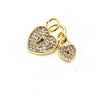 1 Piece Copper Zircon Star Heart Shape Butterfly Pendant