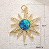 1 Piece Copper Zircon Star Pendant