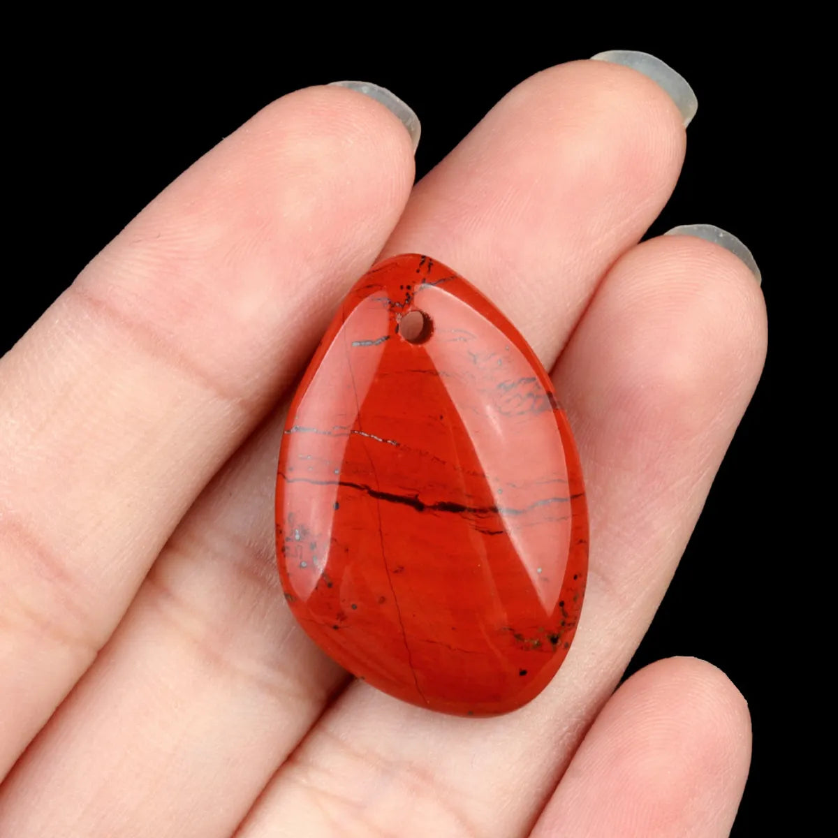 1 Piece Crystal Agate Solid Color Pendant