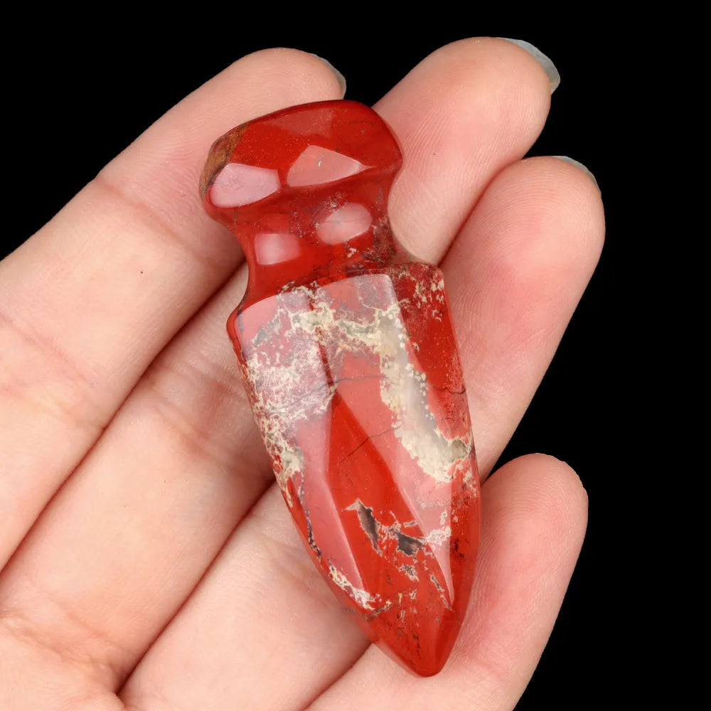 1 Piece Crystal Agate Solid Color Pendant