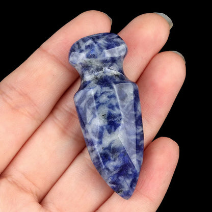 1 Piece Crystal Agate Solid Color Pendant