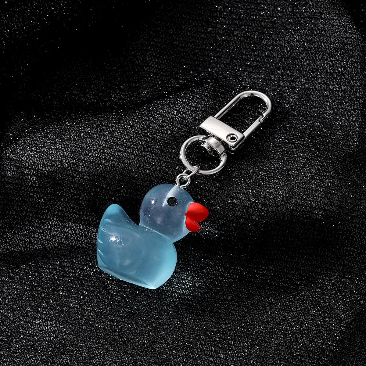 1 Piece Cute Animal Duck Alloy Resin Bag Pendant Keychain