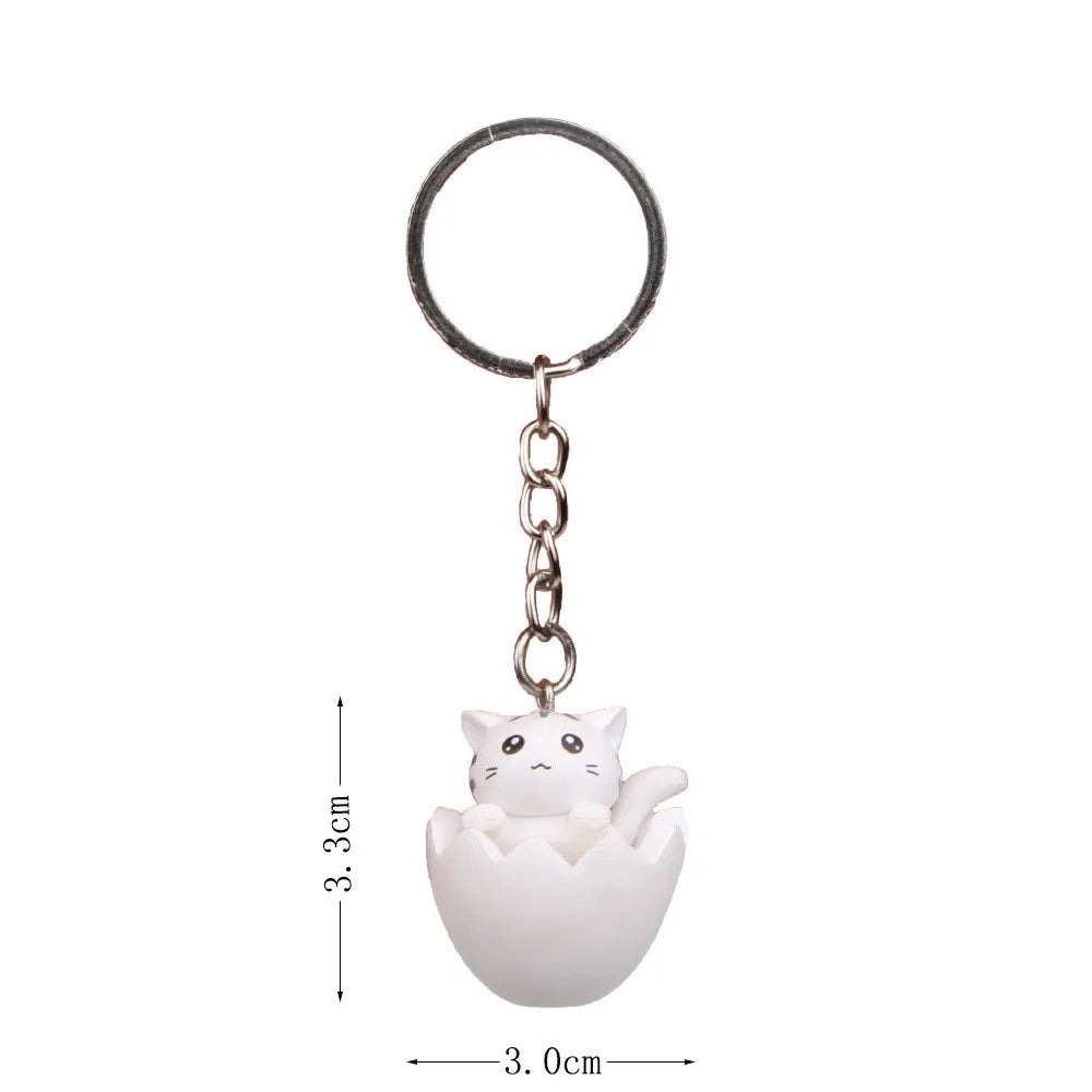 1 Piece Cute Cat Alloy Plastic Unisex Bag Pendant Keychain