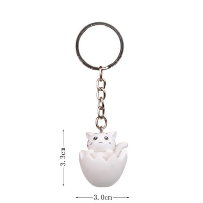 1 Piece Cute Cat Alloy Plastic Unisex Bag Pendant Keychain