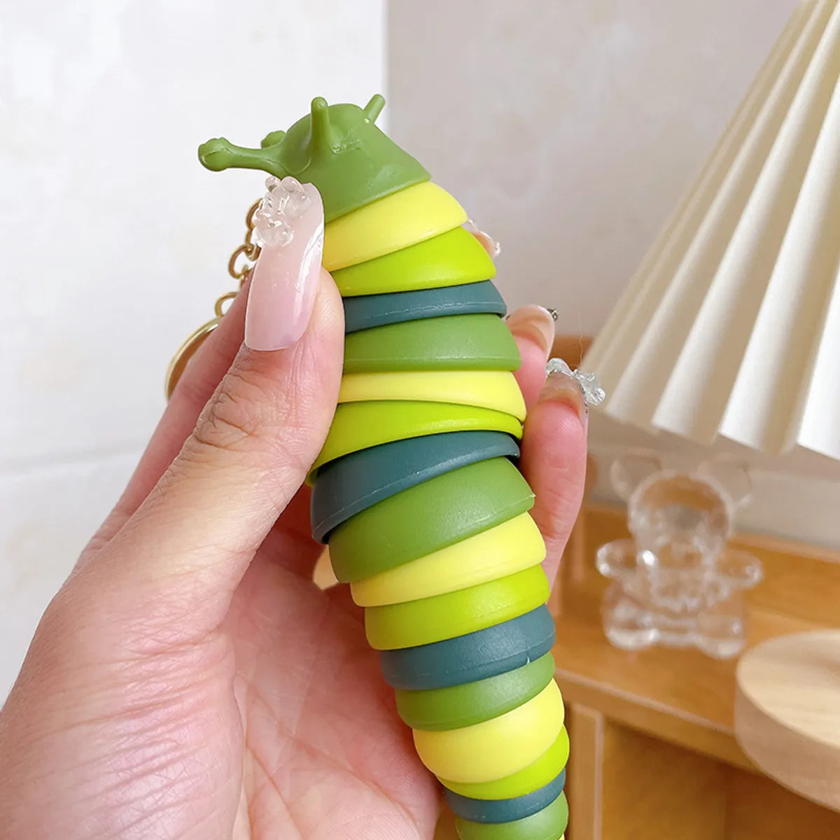 1 Piece Cute Caterpillar Plastic Women'S Keychain