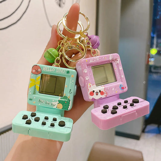 1 Piece Cute Game Console Metal Patchwork Women'S Keychain