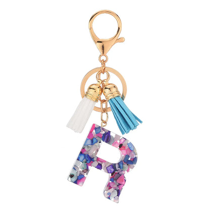 1 Piece Cute Letter Alloy Resin Unisex Bag Pendant Keychain