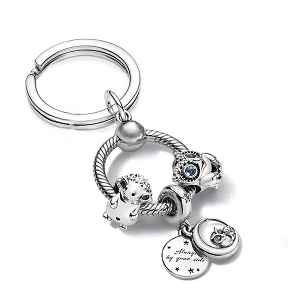 1 Piece Cute Letter Titanium Steel Unisex Bag Pendant Keychain