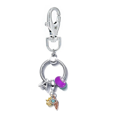 1 Piece Cute Letter Titanium Steel Unisex Bag Pendant Keychain