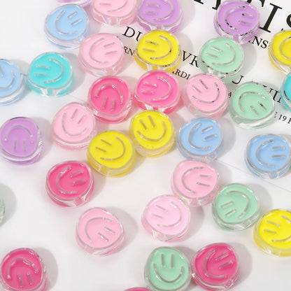 1 Piece Arylic Smile Face Beads