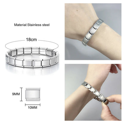 1 Piece Diameter 10mm 304 Stainless Steel Oval Beads