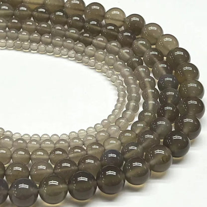 1 Piece Diameter 10mm Diameter 6 Mm Diameter 8mm 1.2-1.5 Agate Agate Round Simple Polished Beads