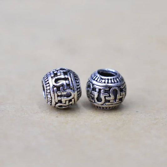 1 Piece Diameter 10mm Diameter 8mm Alloy Round Beads