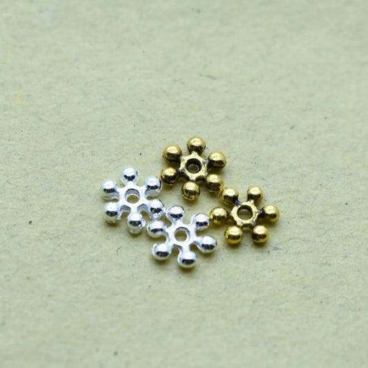 1 Piece Diameter 6 Mm Alloy Snowflake Spacer Bars