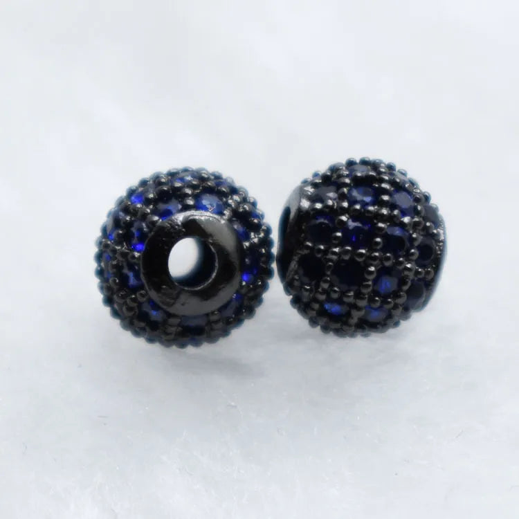 1 Piece Diameter 6 Mm Copper Zircon Ball Beads